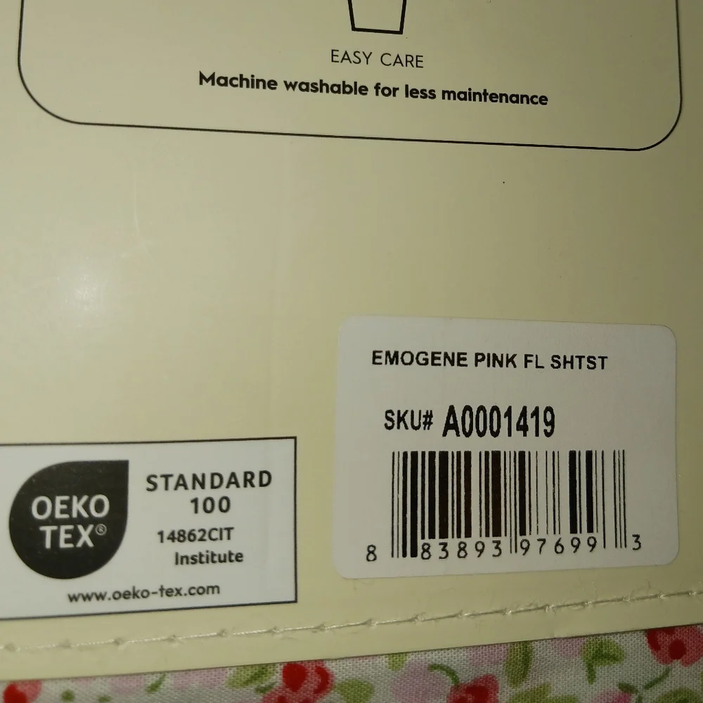 Laura Ashley Emogene Pink Floral Cotton Percale Sheet Set